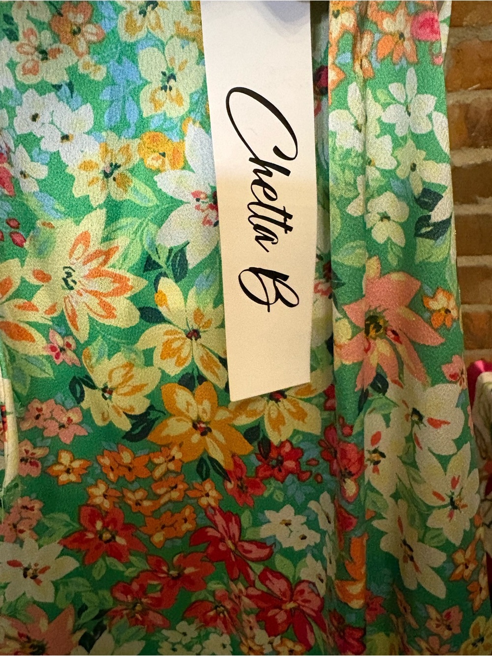 Green Floral Sleeveless Midi Dress - Picture 7 of 7